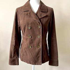 Mossimo Supply Co Cotton Faux Velour Blazer Jacket Brown Size Medium